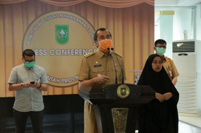 Gubri Umumkan Pasien Positif Covid-19 di Riau Jadi 20 Orang