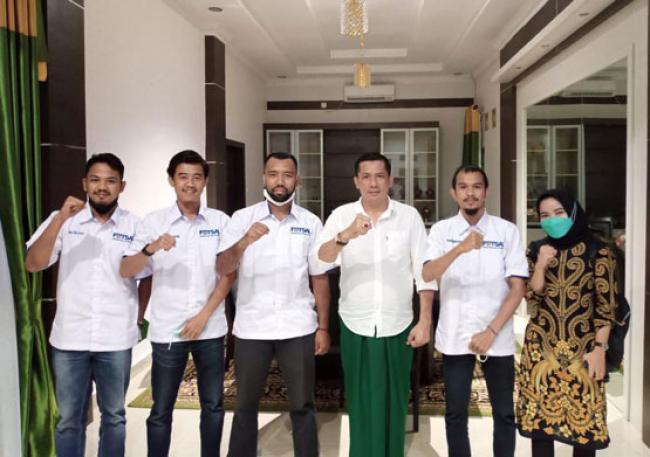 Butuh Support, Pengurus Afkab dan Exco Meranti Silaturahmi dengan Bupati H Adil