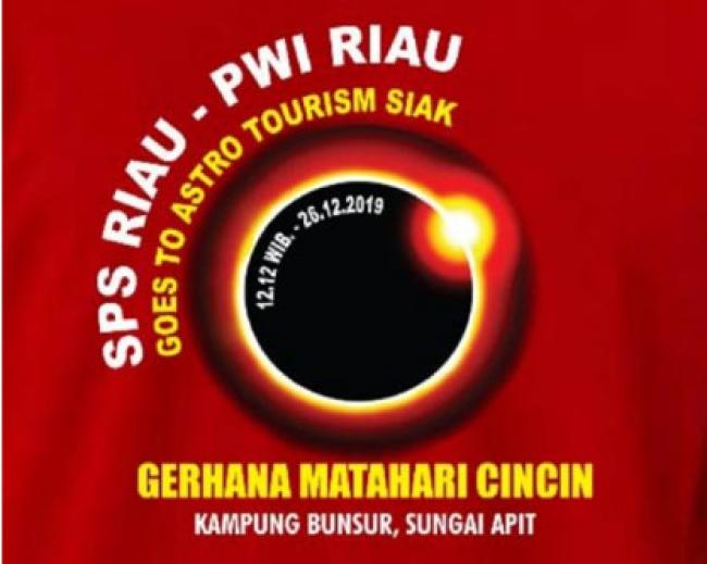 Saksikan Gerhana Matahari Cincin, PWI Riau Goes To Astro Tourism GMC ke Siak